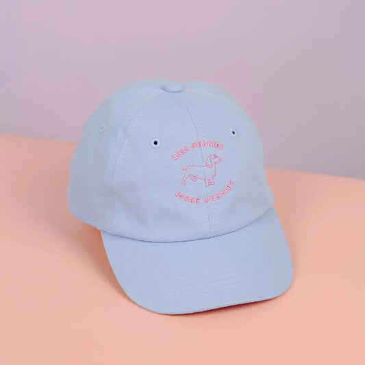 Less Meanies, More Weenies Kids Baseball Hat - PABOOM