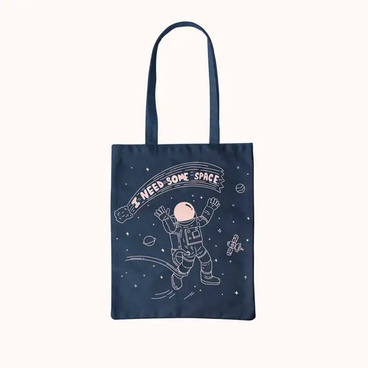 Navy Space Organic Cotton Tote - PABOOM