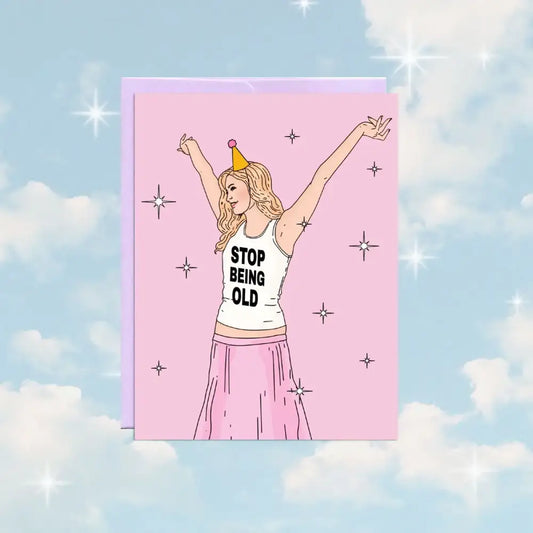 Stop Being Old Card - PABOOM