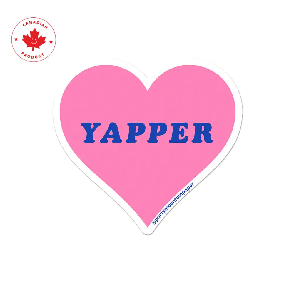 Party Mountain Paper co. - Yapper Heart Sticker
