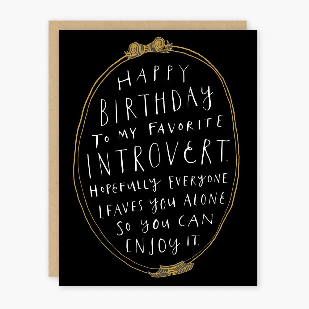 Introvert Birthday Card - PABOOM