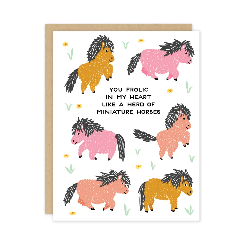 Miniture Horses Card - PABOOM
