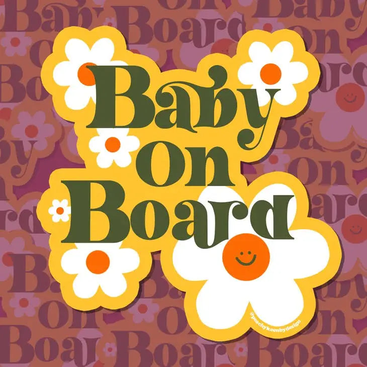 Car Magnet Baby On Board - PABOOM
