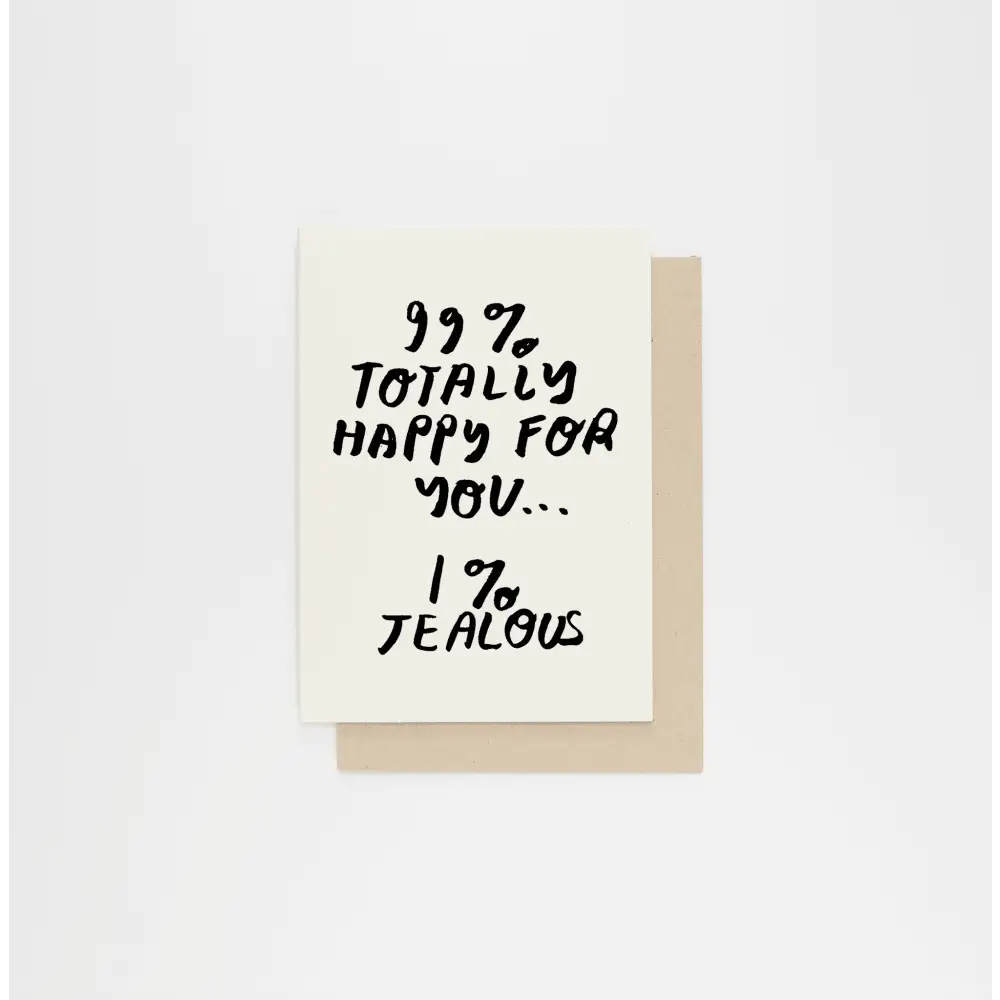 99% Happy For You Card - PABOOM