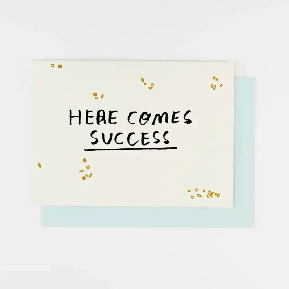 Here Comes Success Card - PABOOM