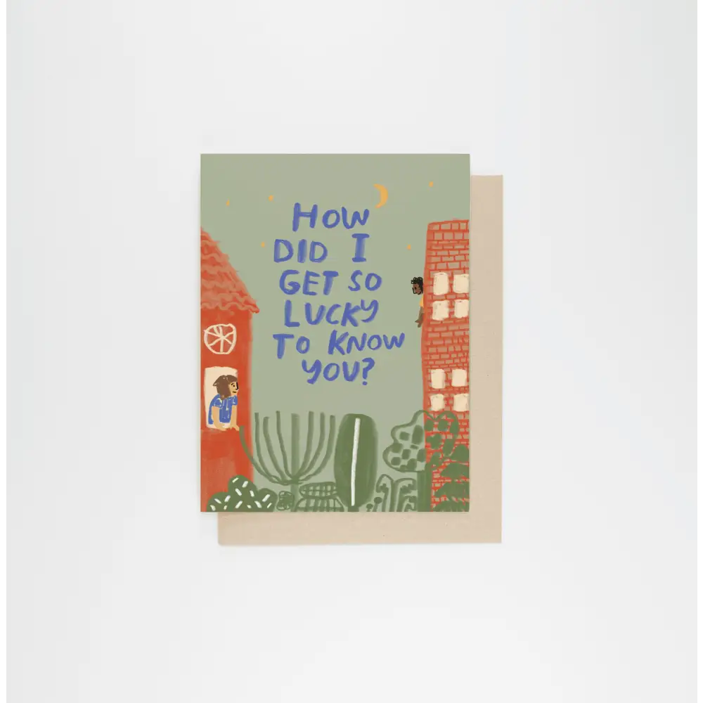 Lucky To Know You Card - PABOOM