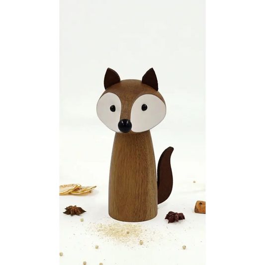 Wooden Fox Salt/Pepper Mill - PABOOM