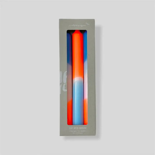 Coral Playa Dip Dye Neon Candles - PABOOM