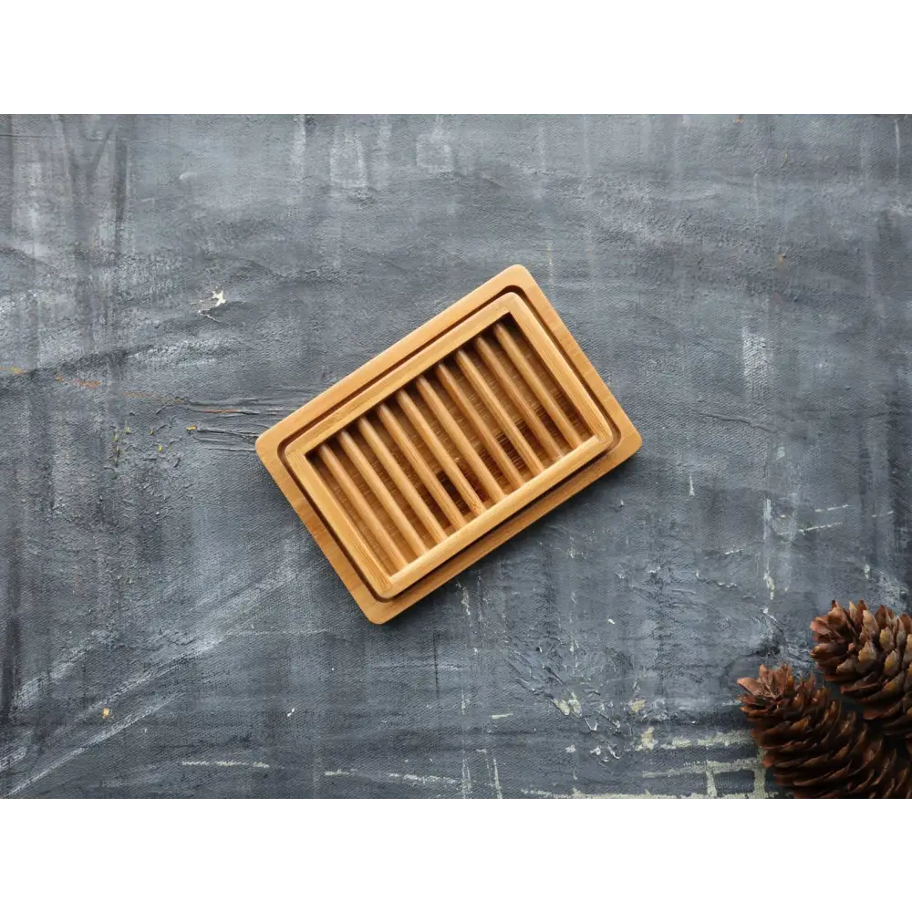 Plantish - Dual-layer Bamboo Soap Dish