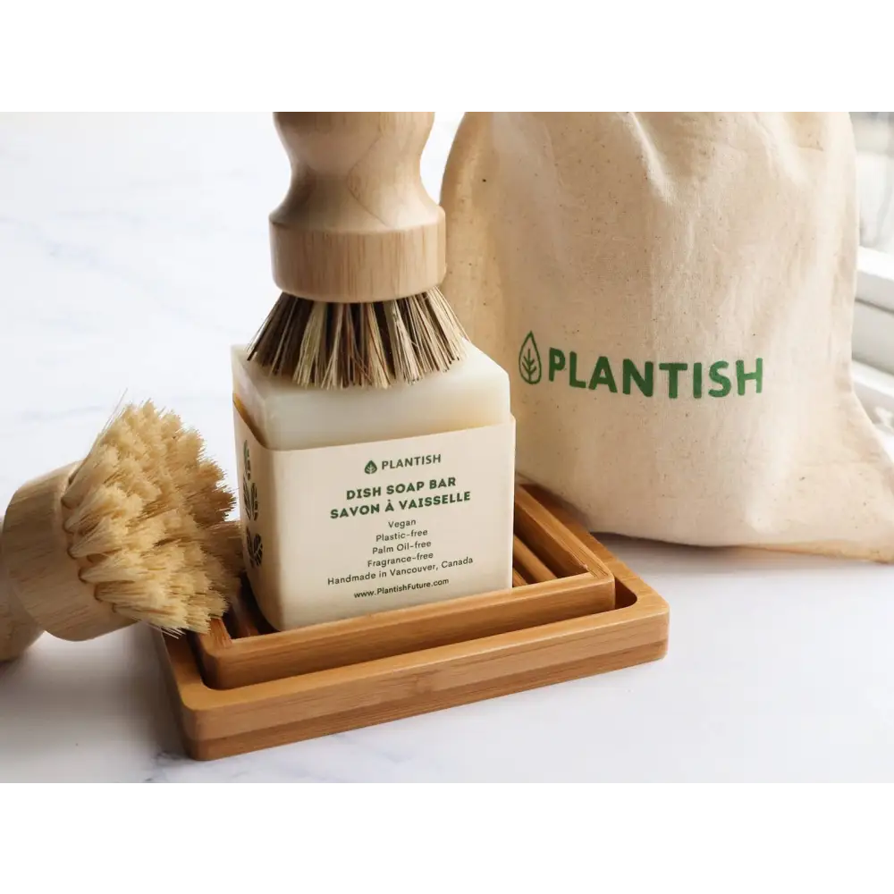 Plantish - Dual-layer Bamboo Soap Dish