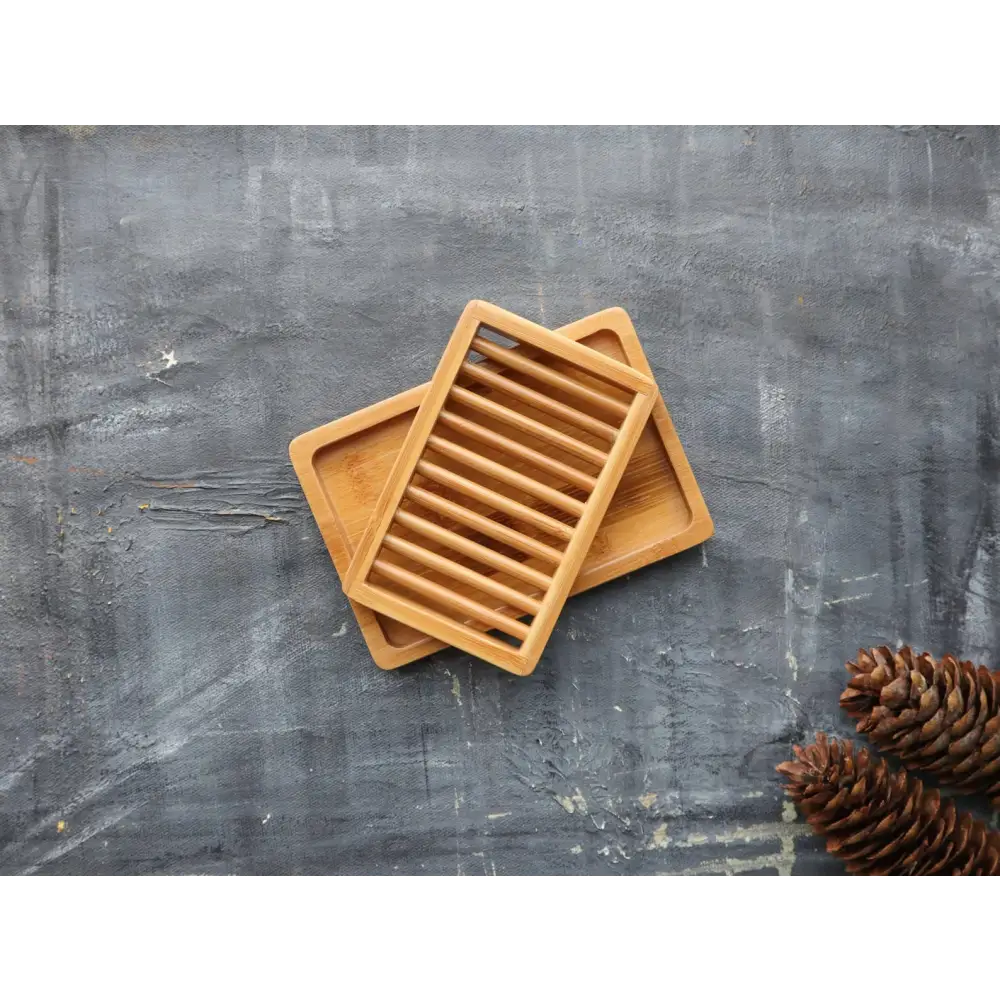 Plantish - Dual-layer Bamboo Soap Dish