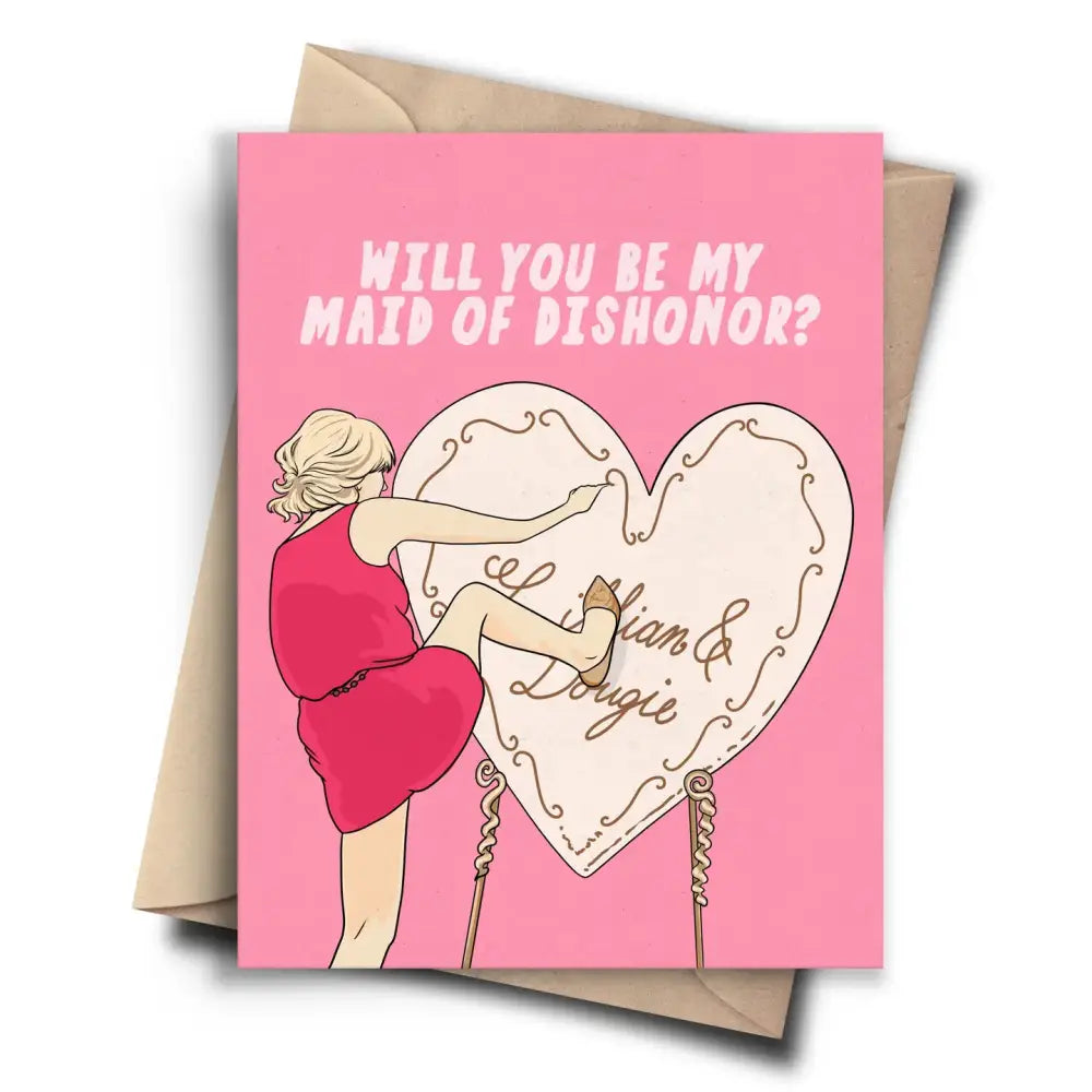 Bridesmaid Maid Of Honour Card - PABOOM