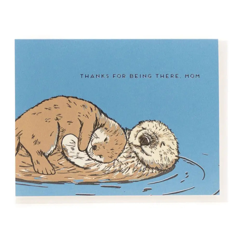 Porchlight Press Letterpress - Mom Otter Card