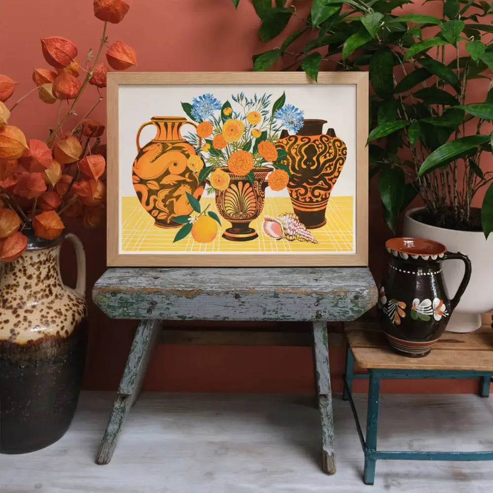 Amphora - A3 Risograph Print - PABOOM