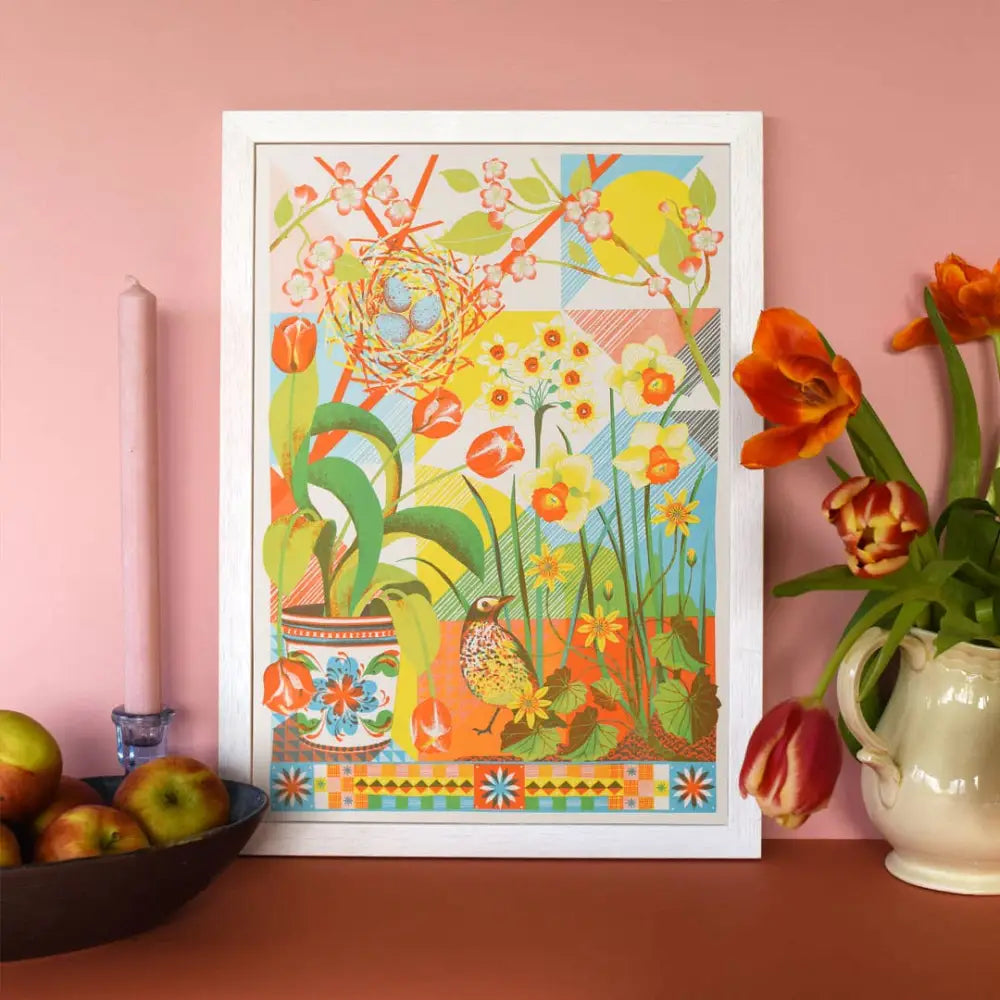 April - A3 Risograph Print - PABOOM