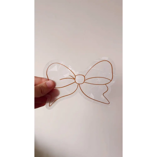 Prismatic Kitty - Bow Suncatcher Sticker | Childrenβs Decor | Holiday Cling