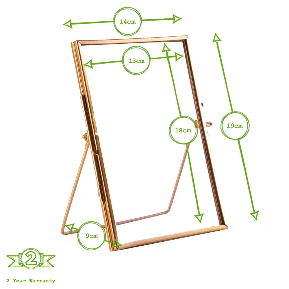 Rinkit Ltd - 5ββ x 7ββ Standing Metal Photo Frame - by Nicola Spring