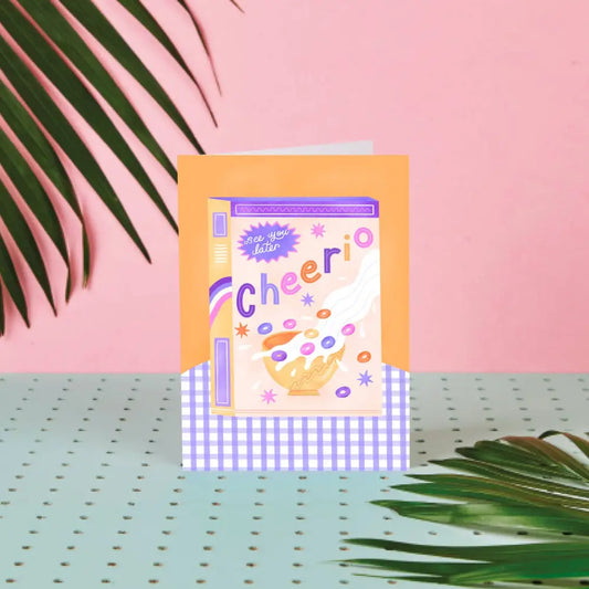 Cheerio Goodbye Card - PABOOM