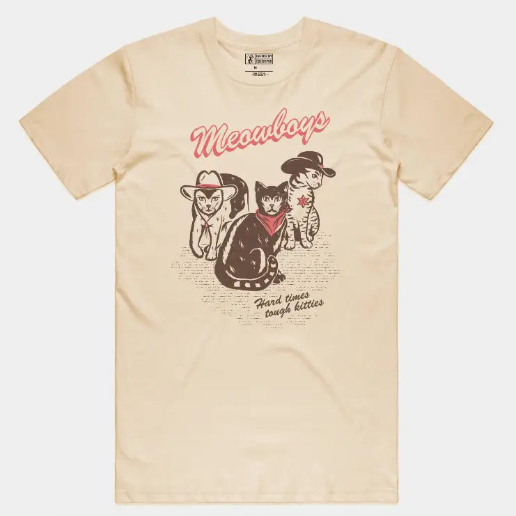 Meowboys Western Tee - PABOOM