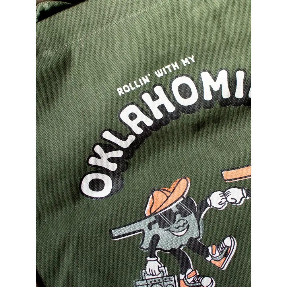 Oklahomies Tote Bag Army Green - PABOOM