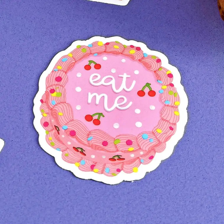 Eat Me Cake Sticker - PABOOM