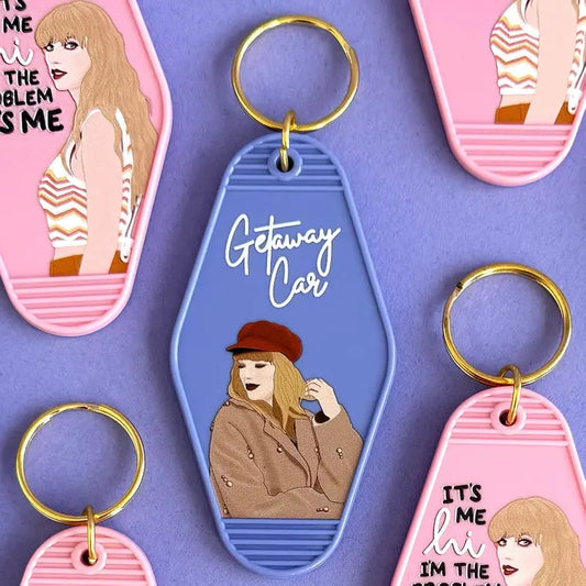 Taylor Swift Getaway Car Motel Keychain - PABOOM