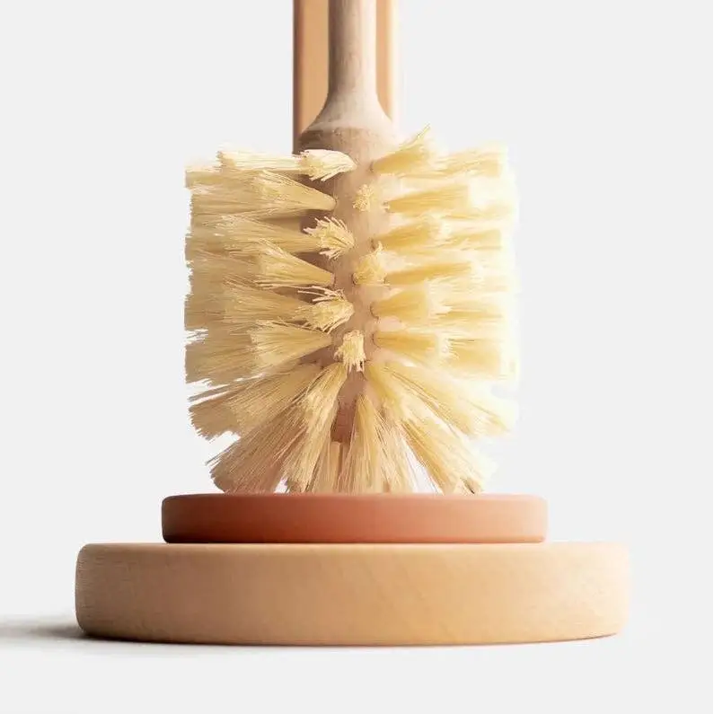 Smile Boutiques - Plastic Free Toilet Brush - Natural Sisal Bristle & Stand