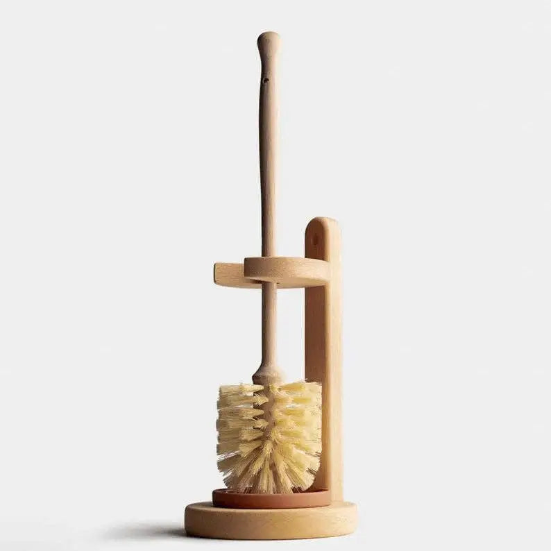 Smile Boutiques - Plastic Free Toilet Brush - Natural Sisal Bristle & Stand