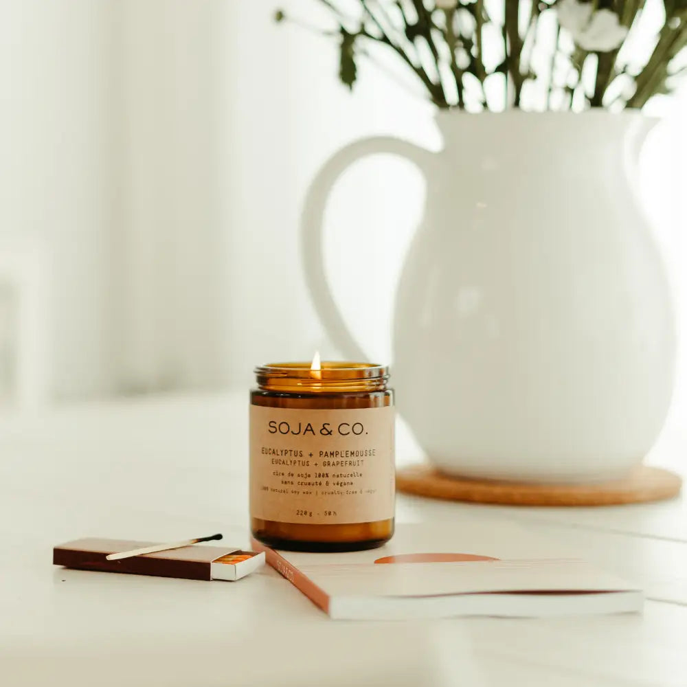 SOJA & CO. Soy Wax Candle - Tangerine + Sandlewood + Amber