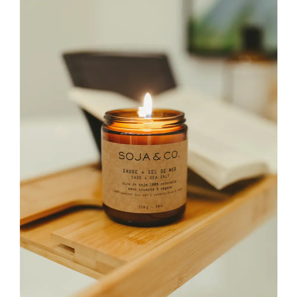 SOJA & CO. Soy Wax Candle - Sage + Sea Salt