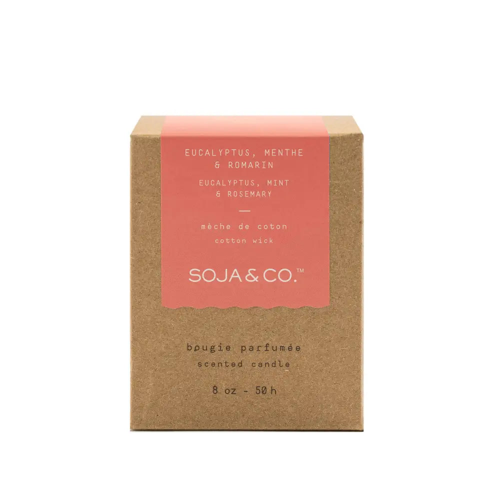 SOJA & CO. Soy Wax Candle - Eucalyptus + Mint + Rosemary