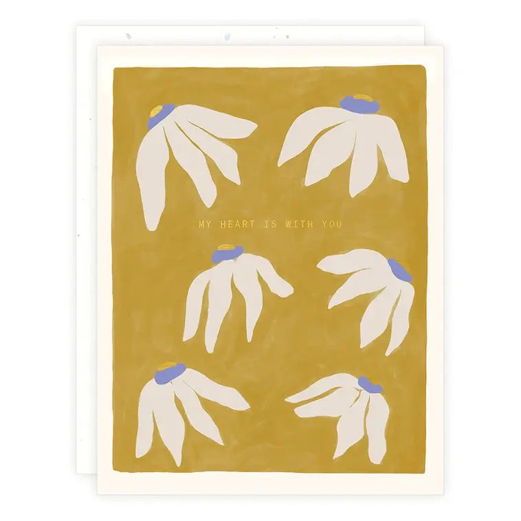 Heart is With You Greeting Card - PABOOM