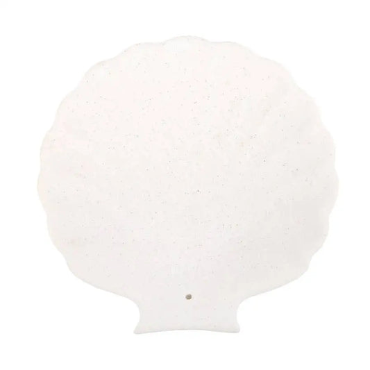 Something Different Wholesale - Off White Scallop Shell Ceramic Incense Holder Plate