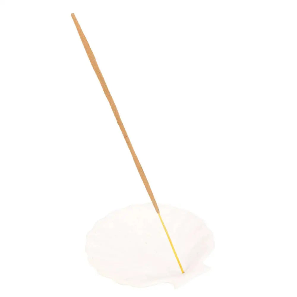 Something Different Wholesale - Off White Scallop Shell Ceramic Incense Holder Plate
