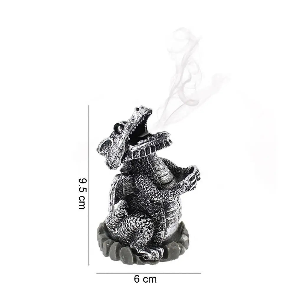 Something Different Wholesale - Silver Dragon Incense Cone Holder