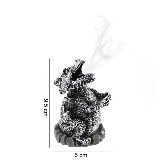 Something Different Wholesale - Silver Dragon Incense Cone Holder
