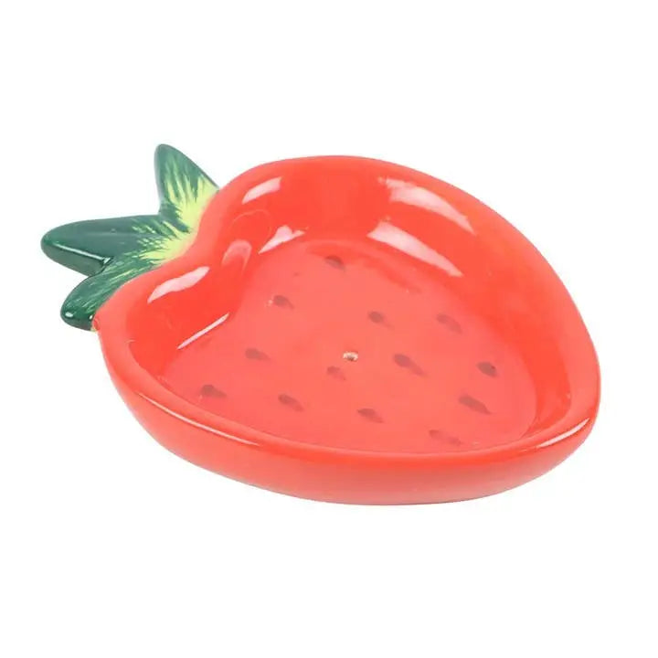 Something Different Wholesale - Strawberry Ceramic Incense Holder Plate
