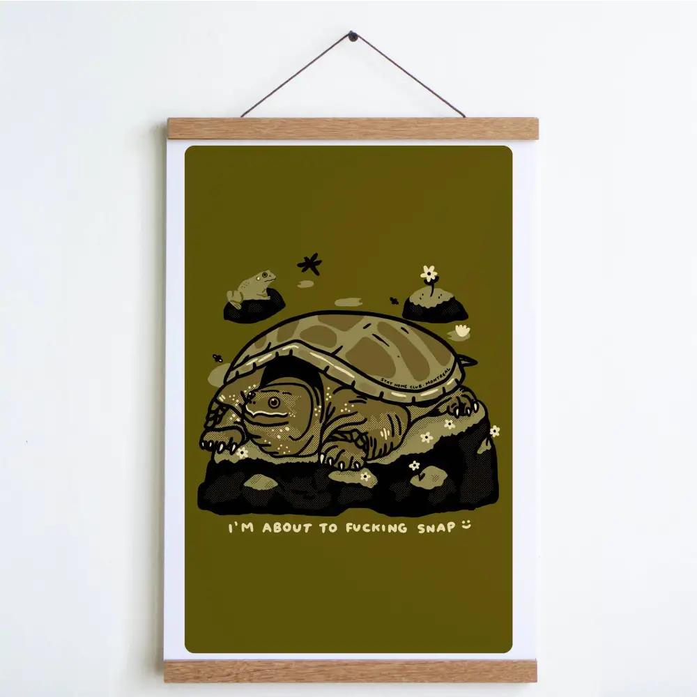 Stay Home Club - About to Snap Print Swamp / Large - 12’’ x 18’’