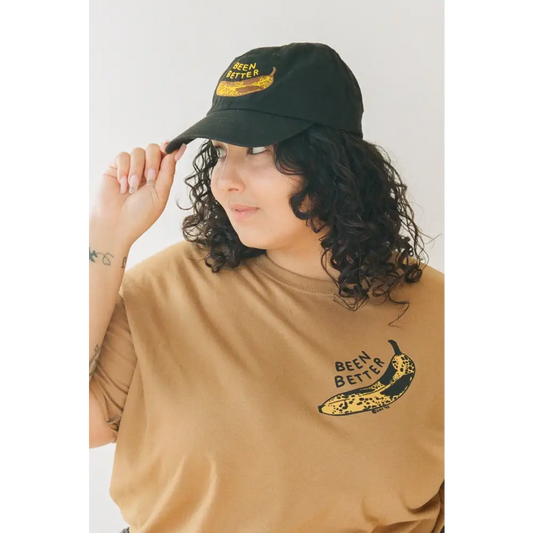 Been Better (Banana) Dad Hat- Black - PABOOM