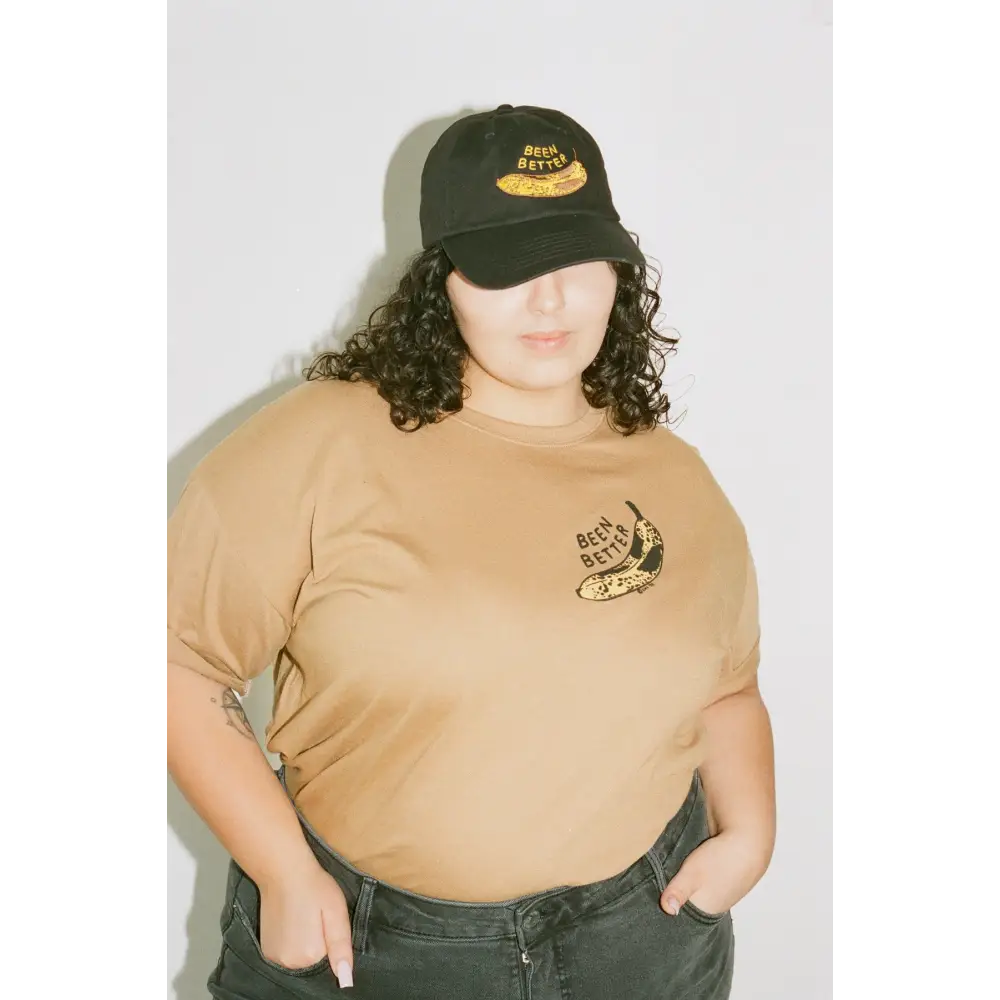 Been Better (Banana) Dad Hat- Black - PABOOM