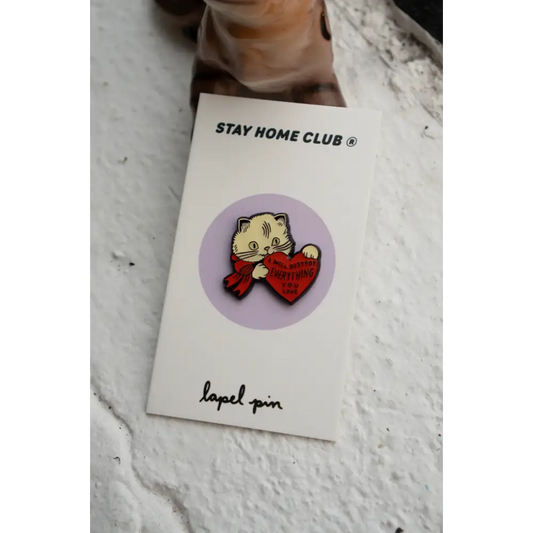 Destroy Cat Lapel Pin - PABOOM