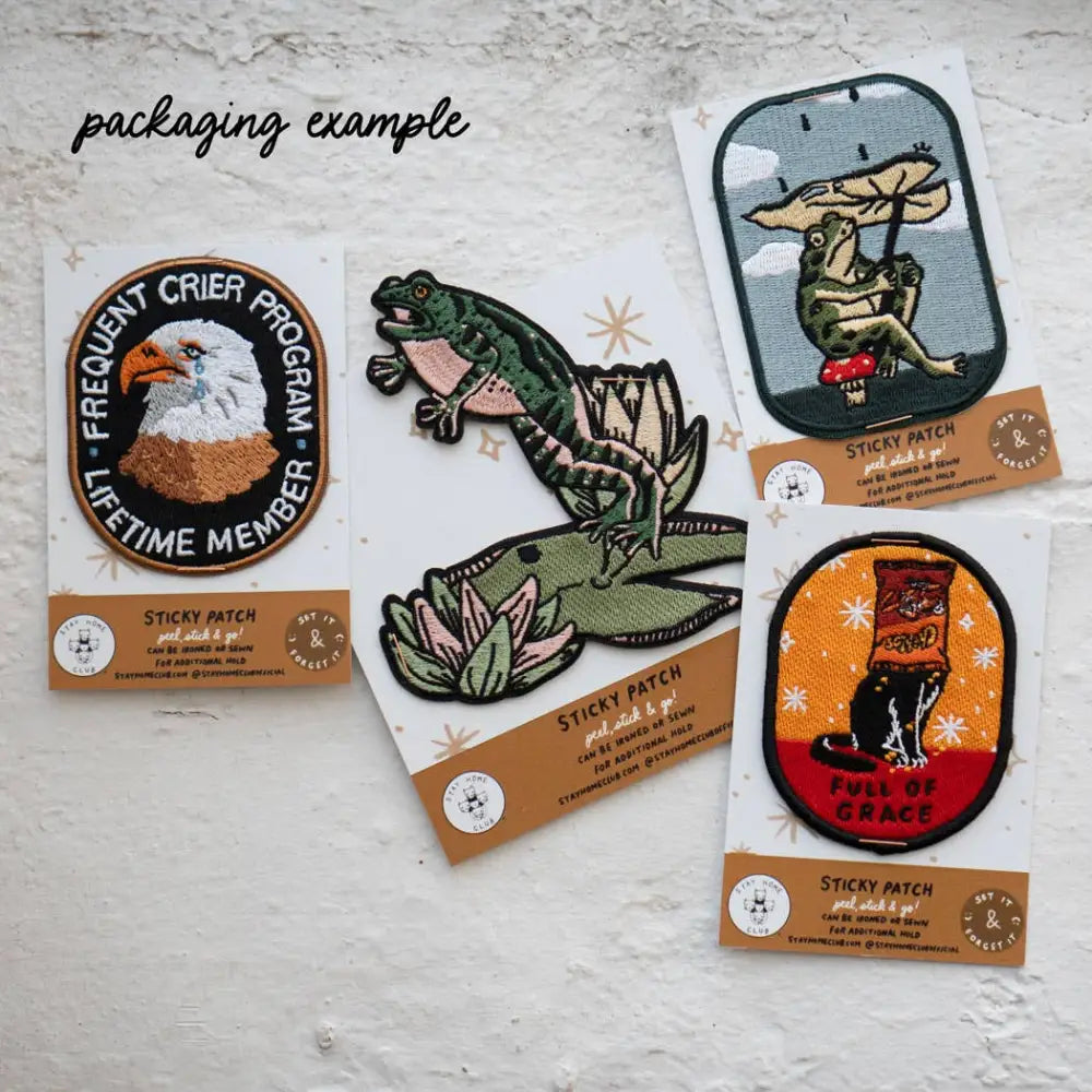 Fishing for Compliments - Sticky Patch - PABOOM