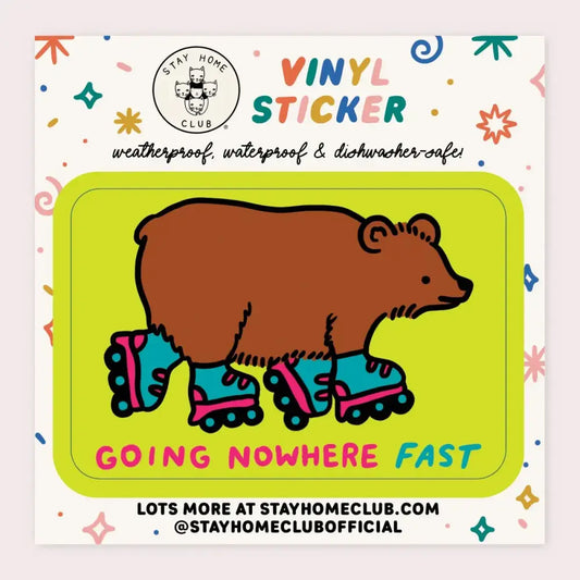 Going Nowhere Fast Vinyl Sticker - PABOOM