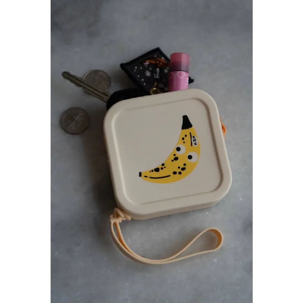 Googly Banana - Zipper Coin Pouch - PABOOM