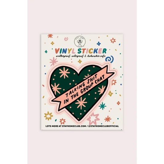 Group Chat Heart Group Vinyl Sticker - PABOOM