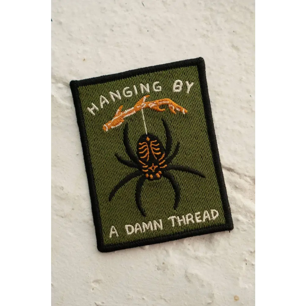 Stay Home Club - Hanging by a Thread Sticky Patch | Halloween