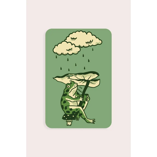 Leaf Umbrella Vinyl Sticker - PABOOM