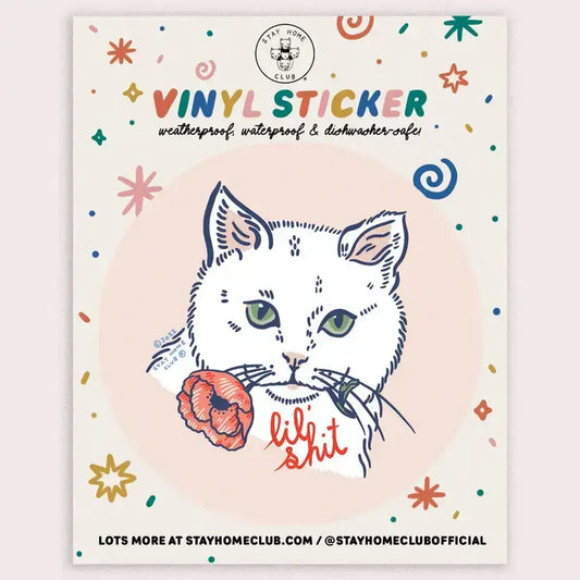 Lil Shit (Cat) Vinyl Sticker - PABOOM