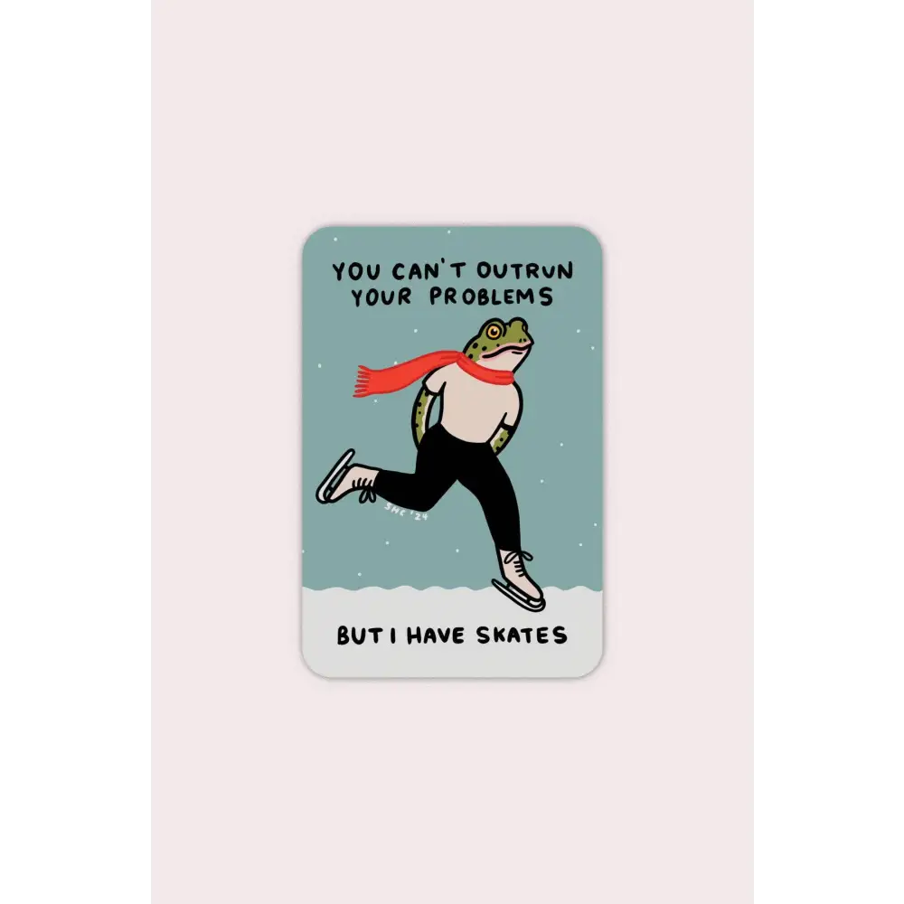 Outrun Your Problems Vinyl Sticker - PABOOM