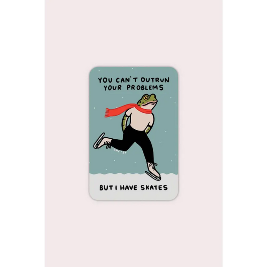 Outrun Your Problems Vinyl Sticker - PABOOM